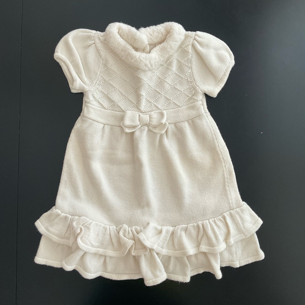 Gymboree - Holiday White / Cream Sweater Dress - 3T